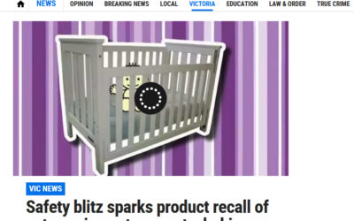 Safety blitz sparks product recall of cots posing entrapment, choking, falls, hazards for children