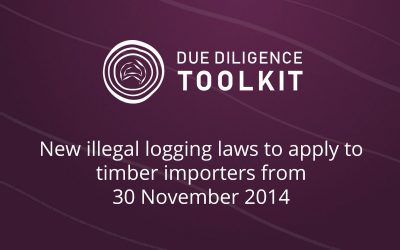 New illegal logging laws to apply to timber importers from 30 November 2014